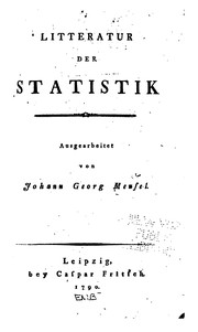 Cover of: Litteratur der Statistik