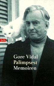 Cover of: Palimpsest. by Gore Vidal, Gore Vidal, Friedrich Griese