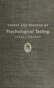 Cover of: Theory and practice of psychological testing.