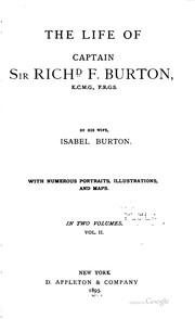 Cover of: The life of Captain Sir Richd F. Burton