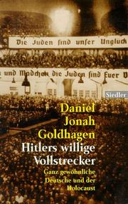 Cover of: Hitler's Willinge Vollstrecker / Hitler's Willing Executioners by Daniel Jonah Goldhagen