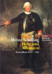 Cover of: Höfe und Allianzen. Deutschland 1648-1763.
