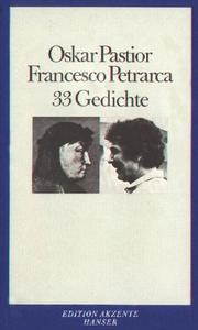 Cover of: 33 Gedichte by Oskar Pastior