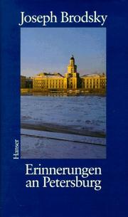 Cover of: Erinnerungen an Petersburg.