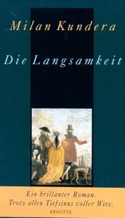 Cover of: Die Langsamkeit. by Milan Kundera