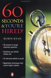 Cover of: 60 Seconds & You're Hired by Robin Ryan