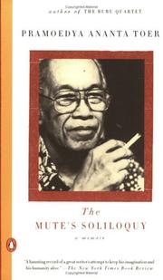 Cover of: The Mute's Soliloquy by Pramoedya Ananta Toer