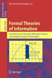 Cover of: Formal Theories of Information