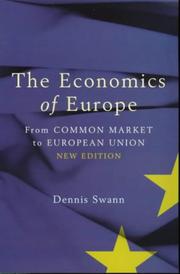 Cover of: The Economics of Europe by Dennis Swann