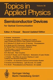 Cover of: Semiconductor devices for optical communication by Henry Kressel, G. Arnold