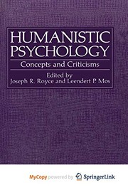 Cover of: Humanistic Psychology: Concepts and Criticisms