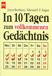 Cover of: In zehn Tagen zum vollkommenen Gedächtnis.