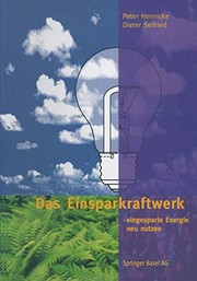 Cover of: Das Einsparkraftwerk