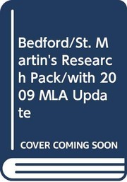 Cover of: Generic Research Pack with 2009 MLA Update by Bedford/St. Martin's, Douglas Downs, Barbara Fister