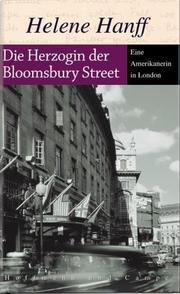 Cover of: Die Herzogin der Bloomsbury Street by Helene Hanff