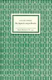 Cover of: Die Augen des ewigen Bruders. by Stefan Zweig