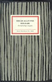 Cover of: Der Rabe. Mit dem Essay 'Die Methode der Komposition'. by Edgar Allan Poe, DAragues