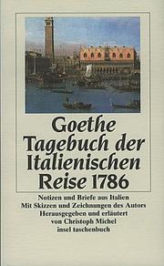 Cover of: Tagebuch Der Italienischen Reise by Johann Wolfgang von Goethe
