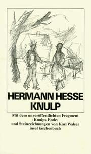 Cover of: Knulp by Hesse.