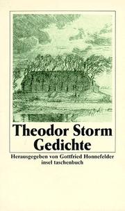 Cover of: Gedichte by Theodor Storm, Theodor Storm