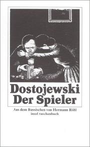 Cover of: Der Spieler by Фёдор Михайлович Достоевский