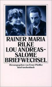 Briefwechsel by Rainer Maria Rilke