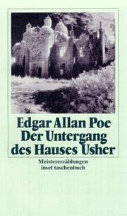 Cover of: Der Untergang des Hauses Usher. Meistererzählungen.