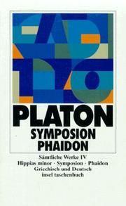 Cover of: Sämtliche Werke 04. Symposion. Phaidon.