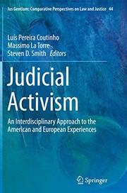 Cover of: Judicial Activism by Luís Pereira Coutinho, Massimo La Torre, Steven D. Smith