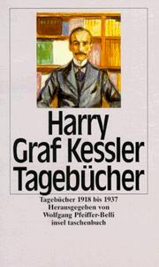 Cover of: Tagebücher 1918 - 1937.