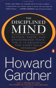 Cover of: The Disciplined Mind by Howard Gardner
