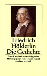 Cover of: Sämtliche Gedichte und Hyperion. by Friedrich Hölderlin, Jochen. Schmidt
