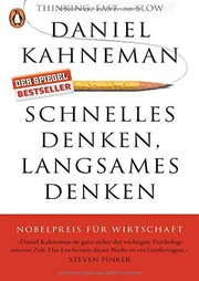 Cover of: Schnelles Denken, langsames Denken by Daniel Kahneman