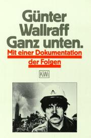 Cover of: Ganz unten by Günter Wallraff