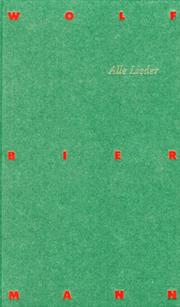 Cover of: Alle Lieder by Wolf Biermann