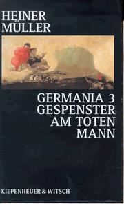 Cover of: Germania 3 by Heiner Müller