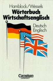 Cover of: Wörterbuch Wirtschaftsenglisch. Deutsch-Englisch