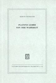 Cover of: Platons Lehre von der Wahrheit. by Martin Heidegger
