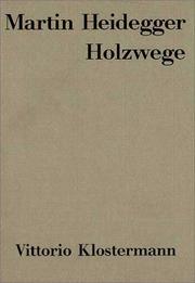 Cover of: Holzwege. by Martin Heidegger