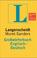 Cover of: Langenscheidts Grosswörterbuch der englischen und deutschen Sprache
