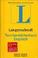 Cover of: Langenscheidts Taschenw Rterbuch, Englisch