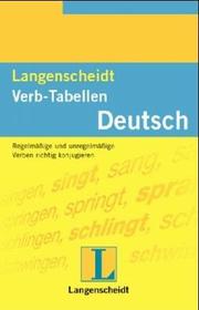 Cover of: Langenscheidts Verb Tabellen by WENDT