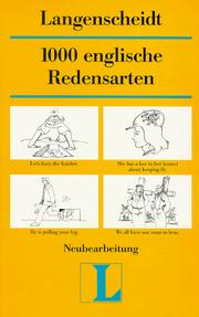Cover of: Langenscheidt 1000 Redensarten, Englisch