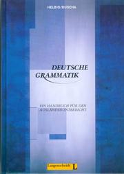 Cover of: Deutsche Grammatik: Ein Handbuch