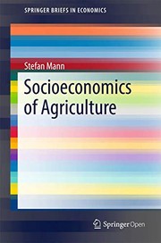 Cover of: Socioeconomics of Agriculture by Stefan Mann