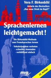 Cover of: Sprachenlernen leichtgemacht! Die Birkenbihl-Methode zum Fremdsprachen lernen.
