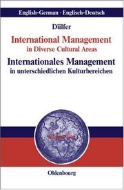 Cover of: International Management in Diverse Cultural Areas / Internationales Management in unterschiedlichen Kulturbereichen.