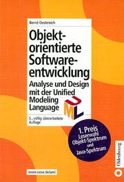 Cover of: Objektorientierte Softwareentwicklung.