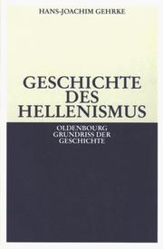 Geschichte des Hellenismus by Hans-Joachim Gehrke