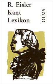 Cover of: Kant Lexikon.